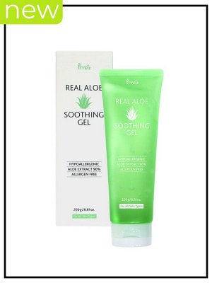 Prreti Гель увлажняющий для лица и тела с настоящим алоэ Soothing Gel Real Aloe, 250 гр