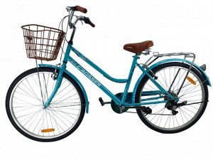 Велосипед CROSSER 26" FORCE-BL (1/1) синий + корзина
