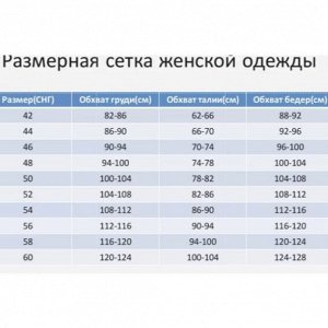 Размерная сетка