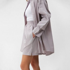 Комплект женский (рубашка, шорты) KAFTAN размер, серый