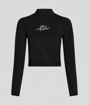 Karl Lagerfeld Водолазка CROPPED MOCK NECK TOP