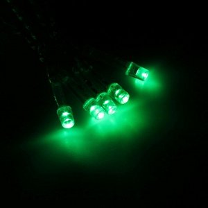 УЦЕНКА Гирлянда «Бахрома», уличная, 3 0?6 м, УМС, 3 Вт, 160 LED, 220 В, зелёная