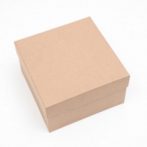 Набор коробок квадратных 10 в 1 крафт,24.5x24.5x11.5 - 6.5x6.5x4 см.