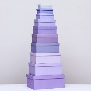 Набор подарочных коробок 10 в 1 «Оттенки фиолетового», 30.5x20x13 - 12x6.5x4 см