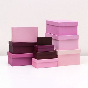 Набор коробок 10 в 1 «Лаванда» 30.5x20x13 - 12x6.5x4 см