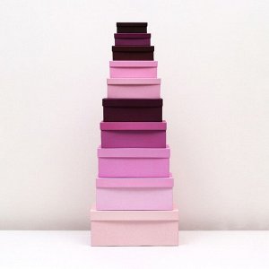 Набор коробок 10 в 1 «Лаванда» 30.5x20x13 - 12x6.5x4 см