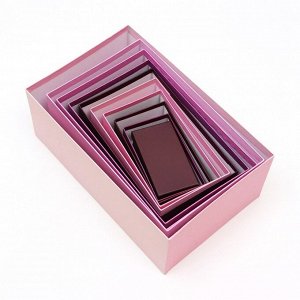 Набор коробок 10 в 1 «Лаванда» 30.5x20x13 - 12x6.5x4 см
