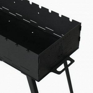 Мангал с ножками FIREGRILL, 74.7x37.5x72.3 см, 2 мм, длина жаровни 65 см