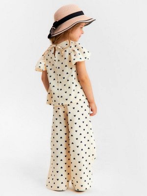 Брюки из муслина для девочки KAFTAN «Сердечки».
