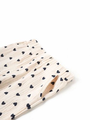 Брюки из муслина для девочки KAFTAN «Сердечки».