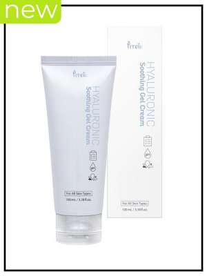 Prreti Гель-крем для лица успокаивающий гиалуроновый Gel Cream Soothing Hyaluronic, 100 мл