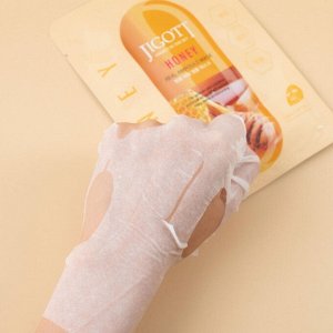 Jigott Ампульная тканевая маска с прополисом и мёдом / Honey Real Ampoule Mask, 27 мл