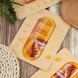 Jigott Ампульная тканевая маска с прополисом и мёдом / Honey Real Ampoule Mask, 27 мл