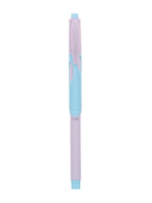 Ручка шариковая первоклассника, ErichKrause ErgoLine Stick&Grip Pastel, 0.5 мм, блистер, синяя
