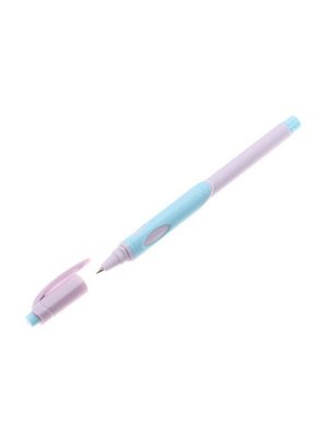 Ручка шариковая первоклассника, ErichKrause ErgoLine Stick&Grip Pastel, 0.5 мм, блистер, синяя