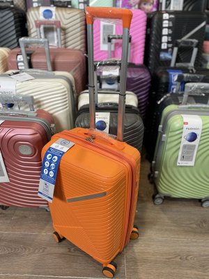 Чемодан маленький размер S 20" 40 л (ручная кладь) оранжевый