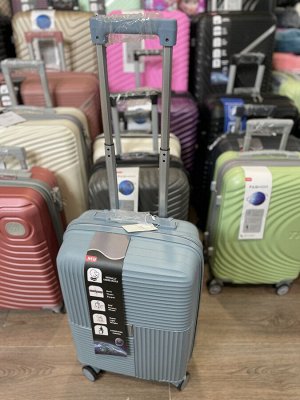Чемодан маленький размер S 20" 40 л (ручная кладь) голубой