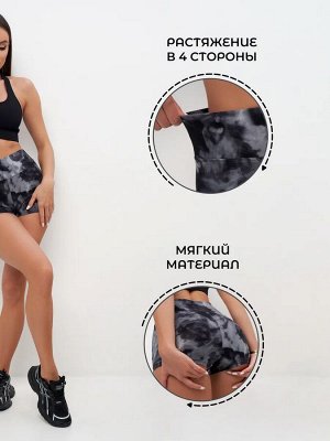 Шорты укороченные велосипедки с высокой посадкой