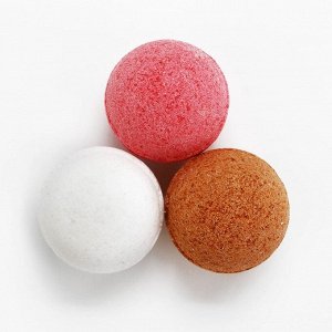 Бомбочки для ванны «Рецепт бьюти-вечера», 3x40 г, микс ароматов, Beauty Fox