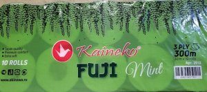 Туалетная бумага Kaineko Fuji AROMA Ментол, 3-сл.в индив.уп., 30м., 10шт//2912