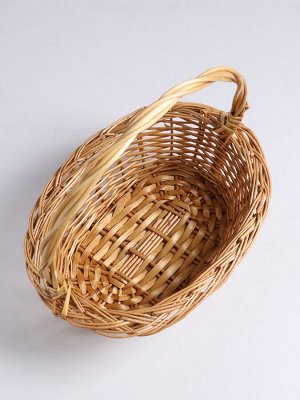 Набор корзин плетёных, 3 шт., 48x38x14x40/40x30x12x35/32x24x11x30 см, ива