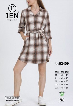 Jen 02409 халат M, L, XL, 2XL, 3XL