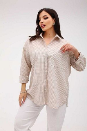 Женская рубашка. Ткань: Хлопок Размер XL-46-48-50 , XXL-52-54-56, XXXL-58-60-62