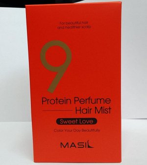 Парфюмированный спрей для волос, Masil 9 Protein Perfume Hair Mist Sweet Love, 200 мл