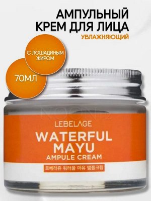 Увлажняющий ампульный крем для лица с лошадиным жиром - LEBELAGE WATERFUL MAYU AMPOULE CREAM