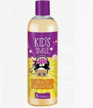Шампунь, Детский + Гель для душа "Kids Smile" Персик,  Беларусь, 500 г