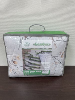 Одеяло "Бамбук" перкаль 150г/м2 чемодан с наполнителем "бамбуковое волокно" 140*205