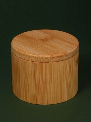 Органайзер для хранения «BAMBOO», с раздвижной крышкой, d 9 x 7 см, цвет коричневый