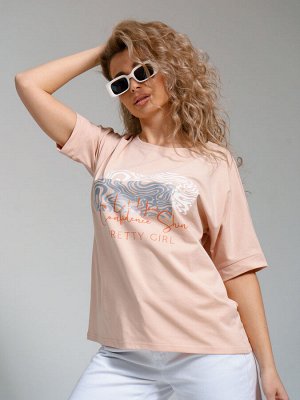 940/1 Футболка  "Пудра"