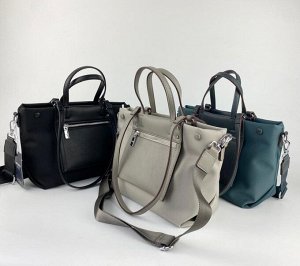 Женская сумка, нейлон, экокожа,  MIRONPAN 82351 Светло-серый
