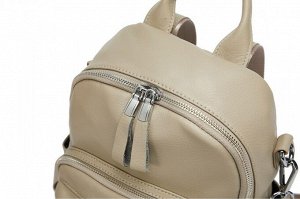 Рюкзак женский, кожа,  MIRONPAN   68991 Бежевый