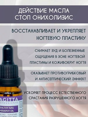 Масло-терапия ногтевой пластины СТОП ОНИХОЛИЗИС Sagitta 30 мл