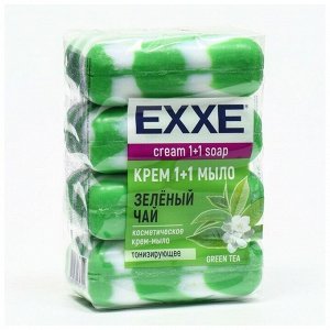 EXXE крем-мыло 1+1 Зеленый чай 4x75гр.