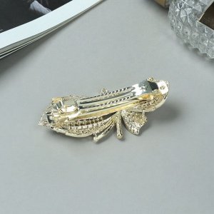 Заколка - автомат для волос «Ливия», бабочка, 8.5 см
