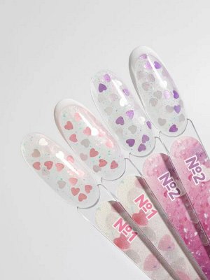 Heartbeat gel №1 гель для дизайна с сердечками