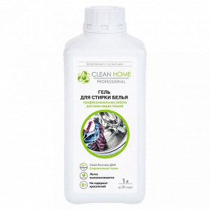 Гель для стирки белья 1л, универсальный, 9х7,1х21,3см, "Clean Home" (Россия)