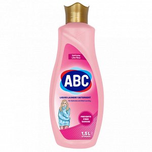 Жидкое моющее средство для стирки "ABC Деликатная стирка" 1,5л (Турция)