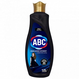 Жидкое моющее средство для стирки "ABC Черный" 1,5л (Турция)