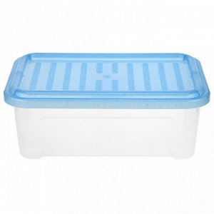 Контейнер для хранения пластмассовый "Darel-box" 2,5л, 26х16,5х9,5см, синий (Россия)