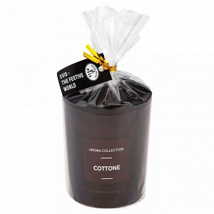 Свеча "Incense" д7см, h9см, ароматическая "Cotton", в стеклянном стакане, время горения 32 часа (Россия)