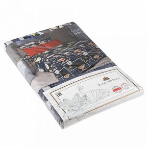 Пододеяльник 1,5 спальный на кнопках "Тусовка" 145х215см, перкаль 115г/м2, хлопок 100%, упаковка "классическая" ПВХ 28х41см, "Домашняя мода" (Россия)
