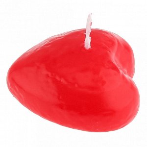 Свеча плавающая "Сердечко" д6см, h3,5см, ароматизированная "Cranberry Marshmallow", парафин, набор 7шт (Россия)