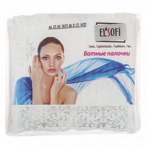 Ватные палочки "Sofi" 100шт, полиэтиленовый пакет (Россия)