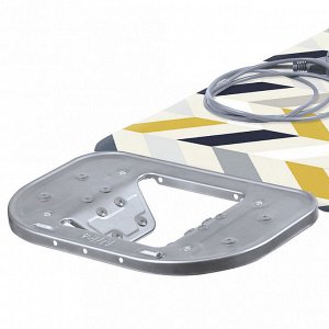 Доска гладильная "Ника 3М" 122х34,5см, тканевый чехол - бязь, основа - перфорированный металлический лист, регулировка высоты до 93см, электроудлинитель с розеткой 2,2м, выдвижная подставка под утюг с