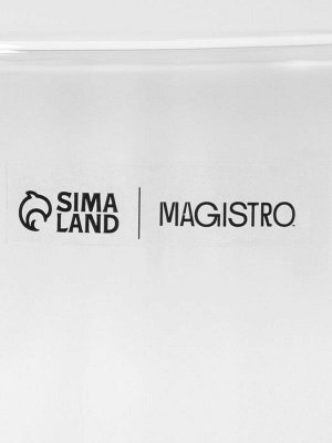 Стакан с двойными стенками Magistro «Поль Квадро», 400 мл, 8.5х8.5х12 см, стекло