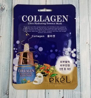EKEL Collagen Ultra Hydrating Essence Mask Маска с коллагеном
